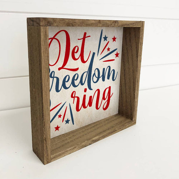 4th of July Décor- Let Freedom Ring- Vintage July 4th