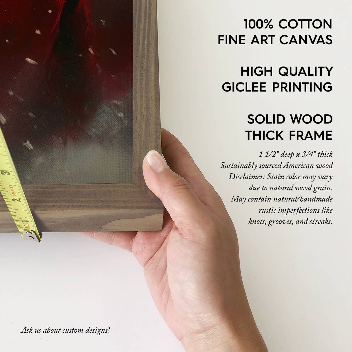 Sweet Santa Painting - Santa Canvas Art - Wood Framed Decor