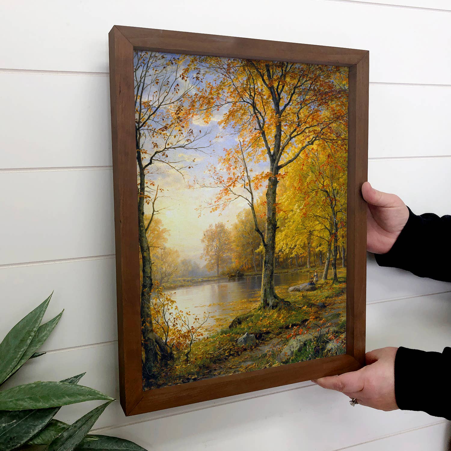 Fall in Virginia - Nature Landscape Canvas Art - Wood Framed