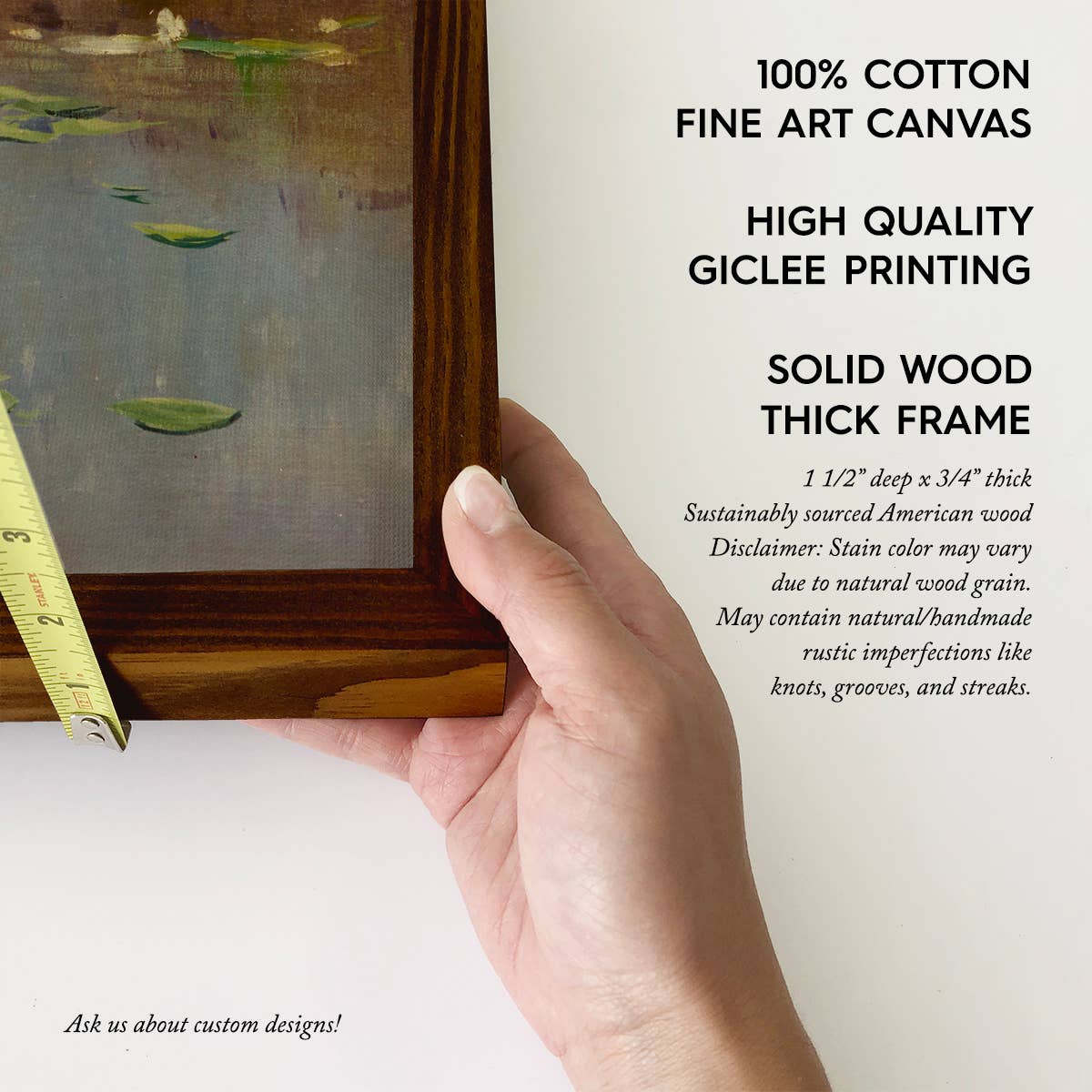 Heron on the Banks - Bird Canvas Art - Wood Framed Wall Art