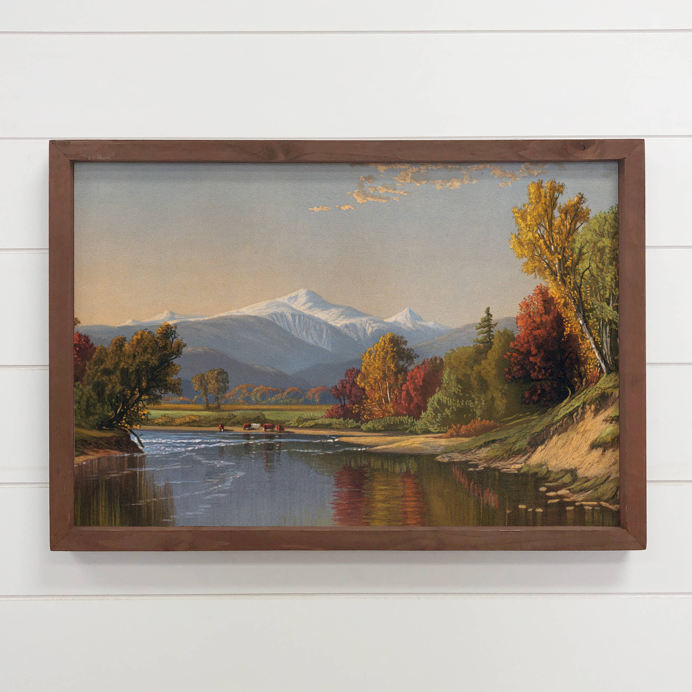 Fall at White Mountains - Mountain Canvas Art - Wood Framed