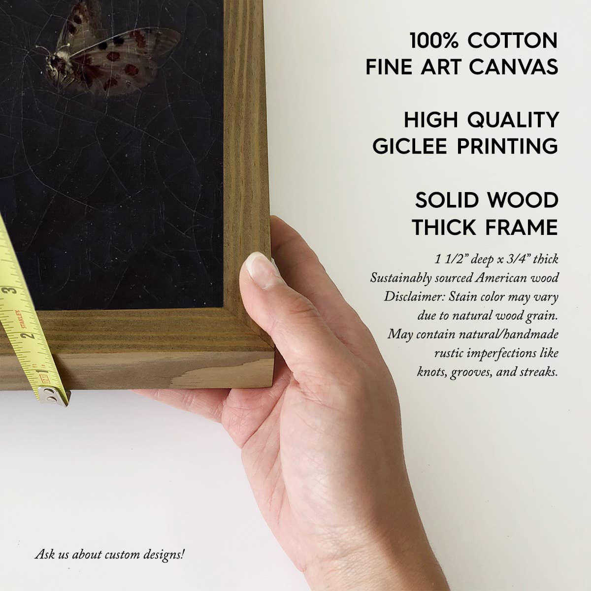 Cherry Blossoms and Periwinkle - Flower Canvas Art - Farmed