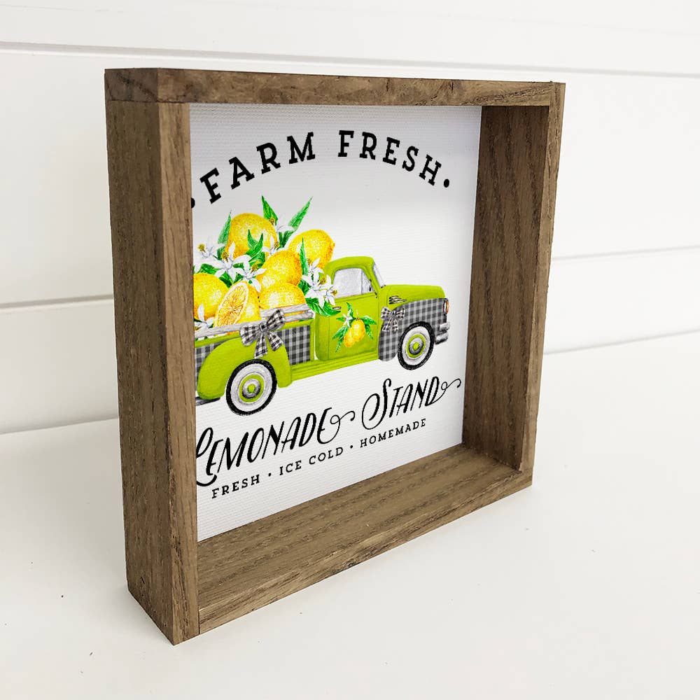 Summer Decor- Lemonade Holiday Truck- Small Sign