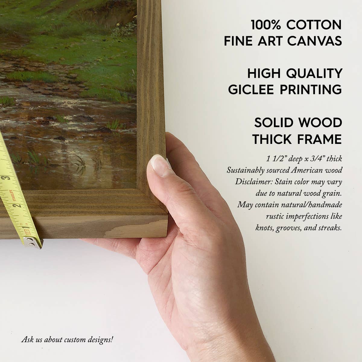 Brooke in the Forest - Cabin Canvas Art - Wood Framed Art