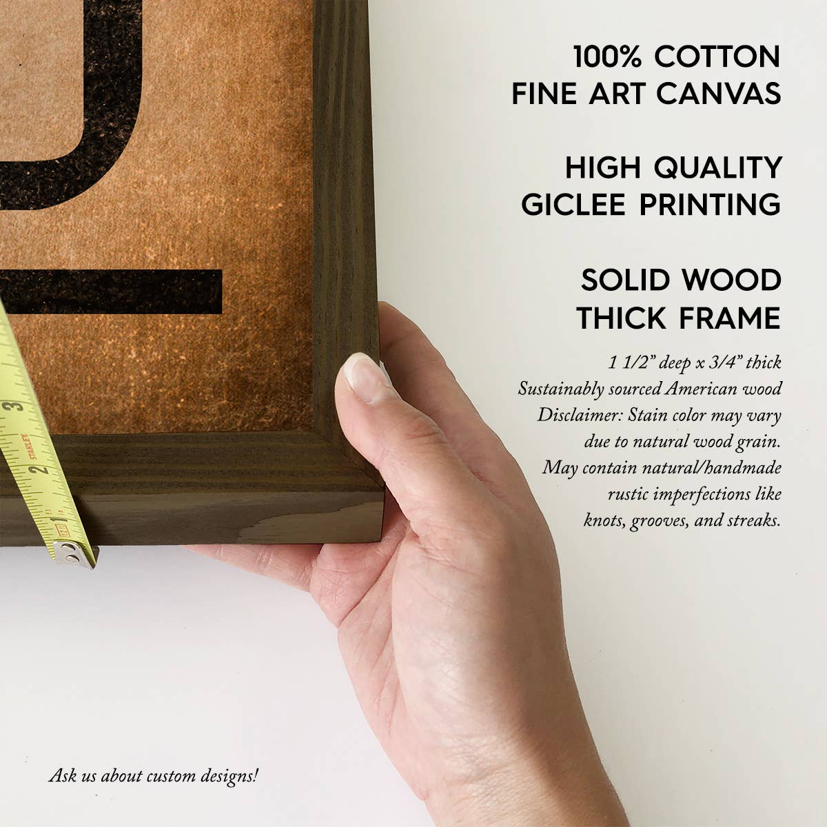 Howdy Typography - Western Word Canvas Art - Wood Framed Art