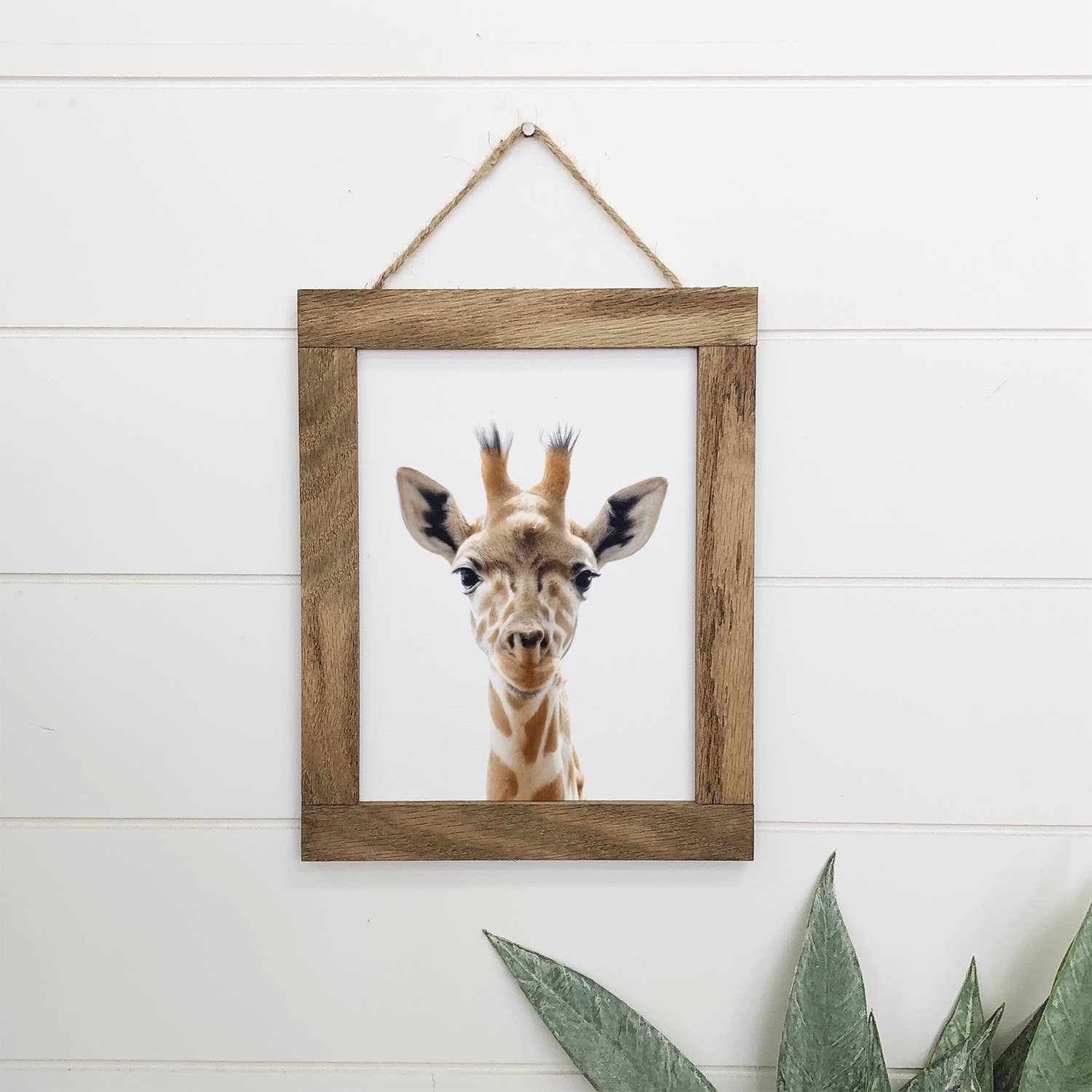 Baby Giraffe Wood Sign Cute Animal Wall Art
