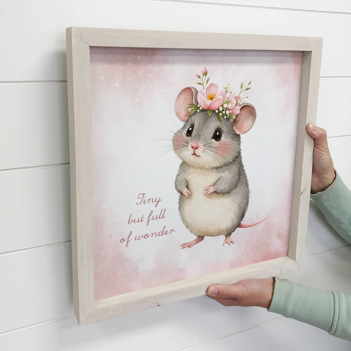 Tiny But Full of Wonder Mouse - Cute Mouse Canvas Art