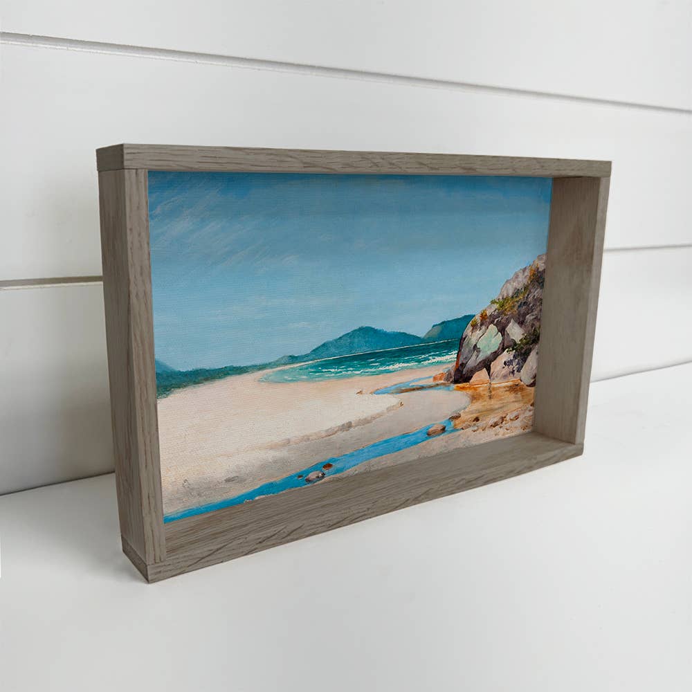 Brazilian Seascape - Nature Landscape Canvas Art - Framed