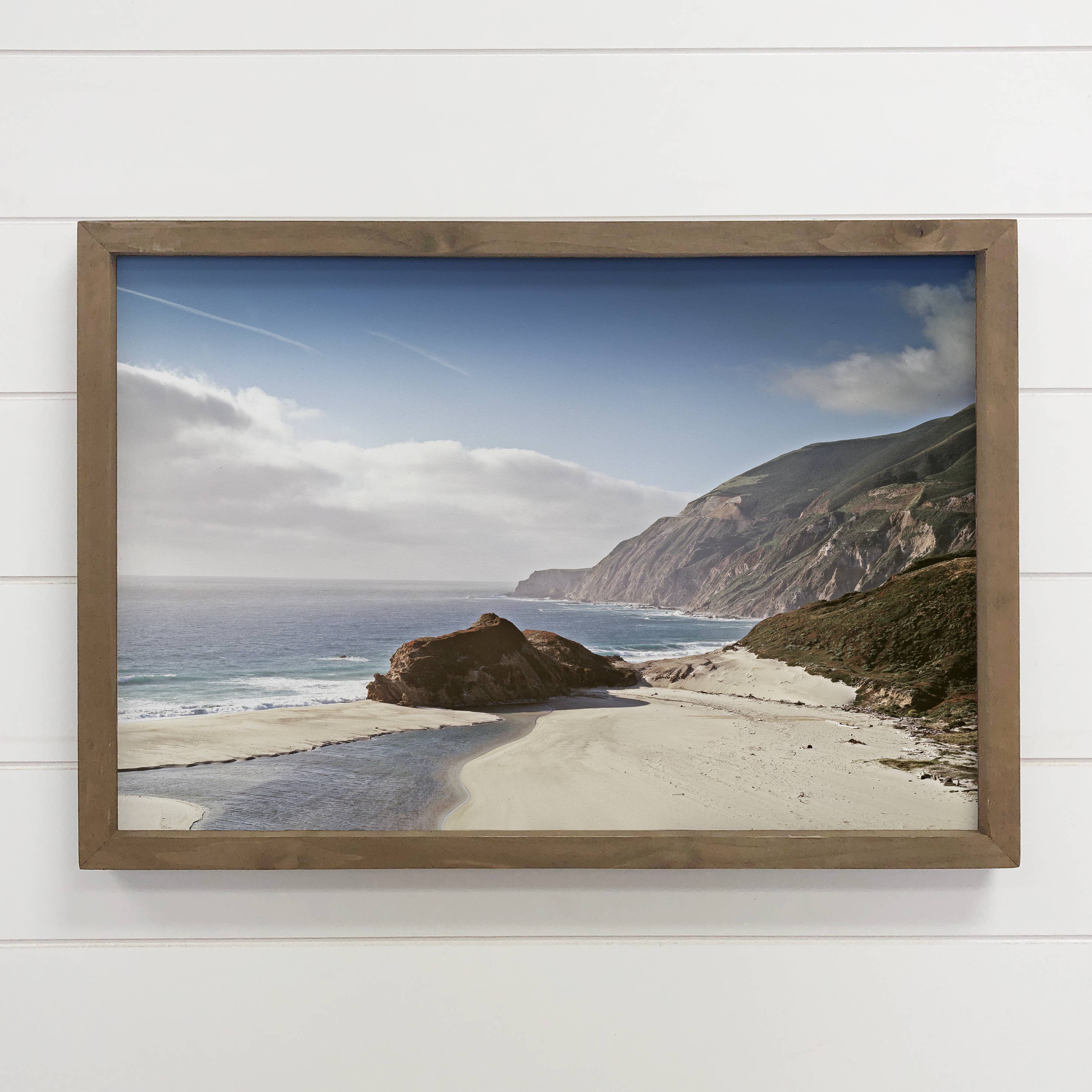 Big Sur Ocean View - Ocean Landscape Canvas Art - Framed Art