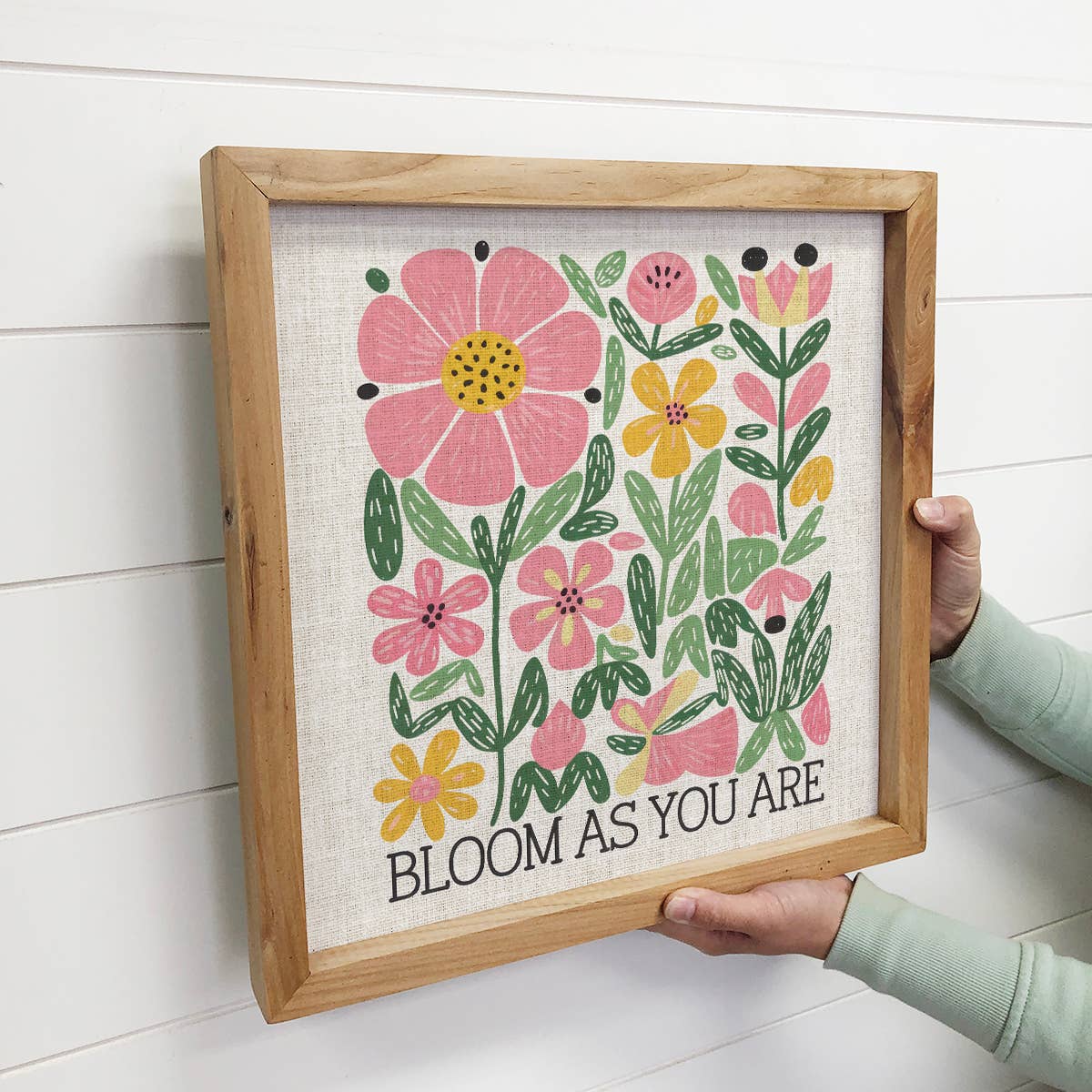 Blooms As You Are - Flower Canvas Art - Wood Framed Wall Art