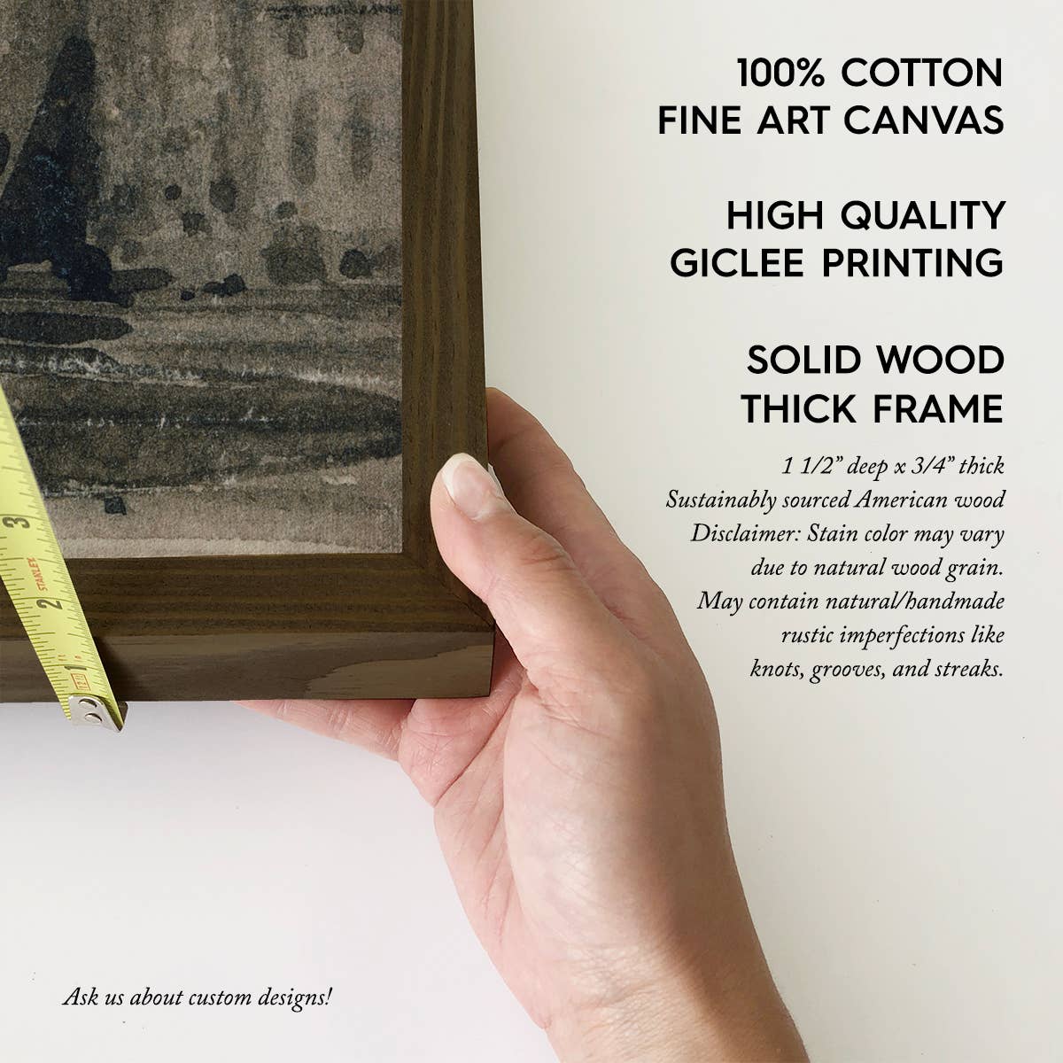 Old London Bridge - Vintage Canvas Art - Wood Framed Artwork