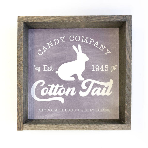 Cottontail Candy Company Purple Wall Art - Easter Canvas Art