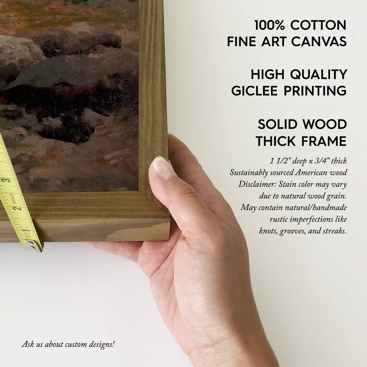 Fishing in Maine - Fishing Canvas Art - Wood Framed Wall Art