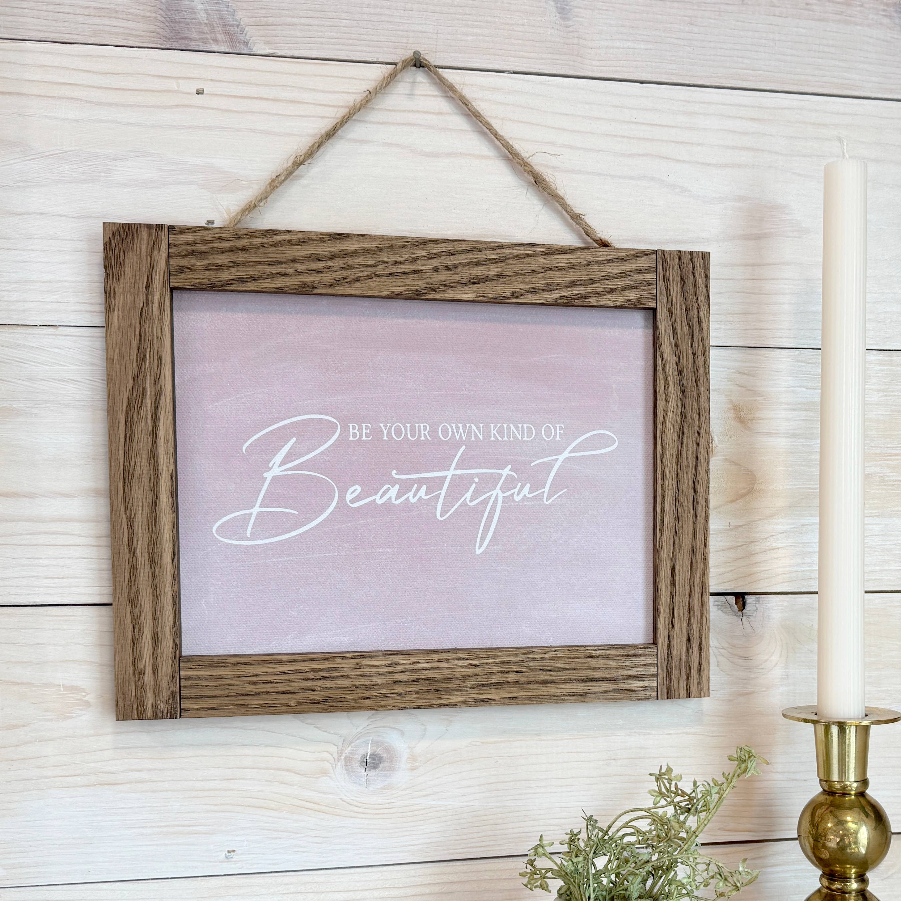 Cute Bathroom Art Be Your Own Beautiful Wood Sign Framed