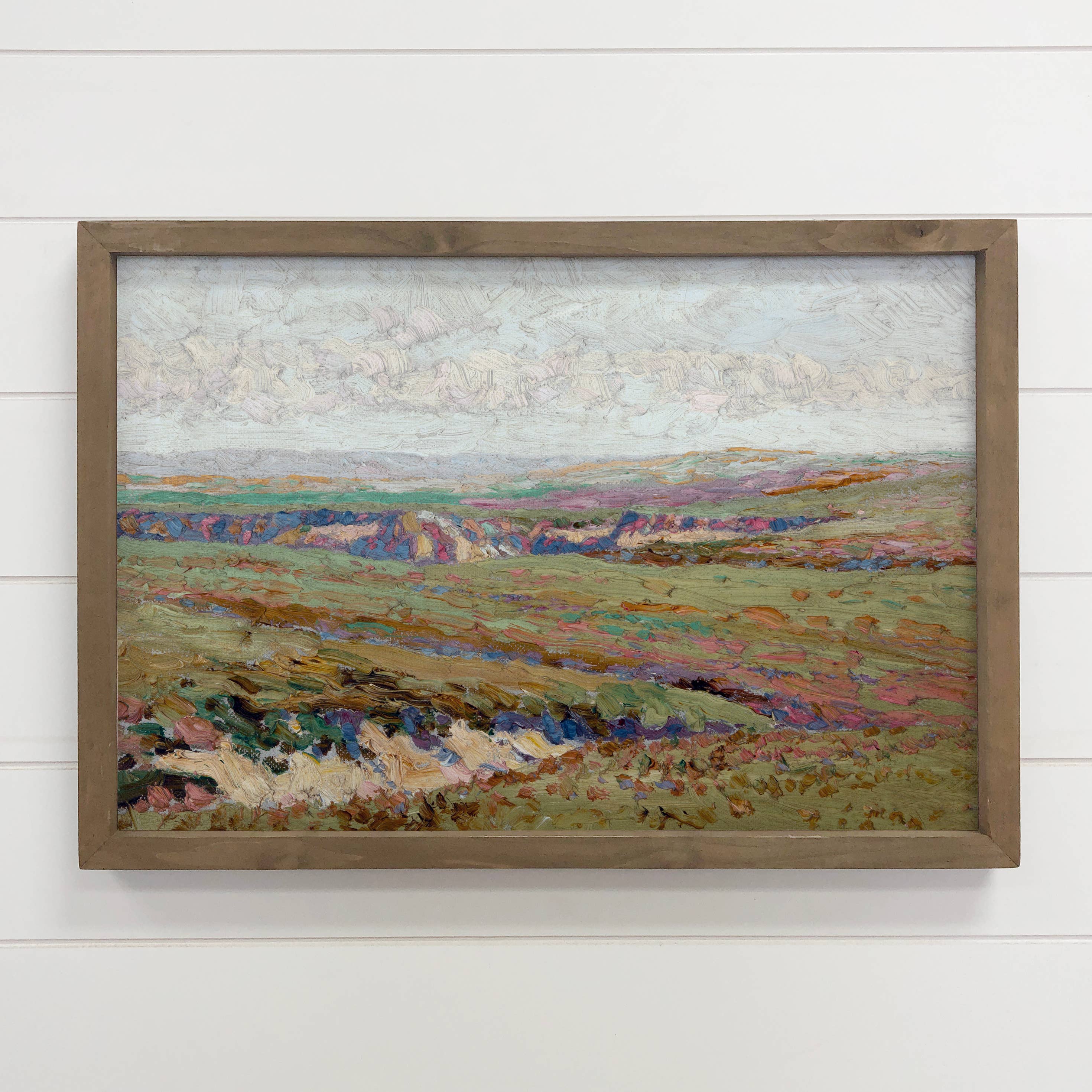 Little Arkansas River - River Landscape Canvas Art - Framed