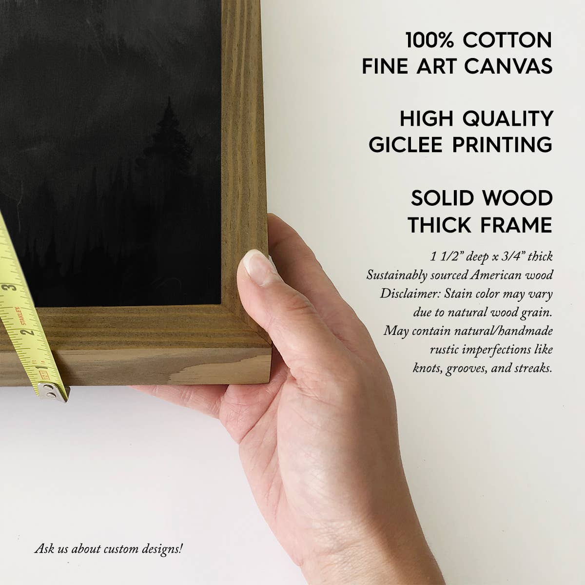 Black Mountains Welcome to Custom Town Canvas Art - Framed