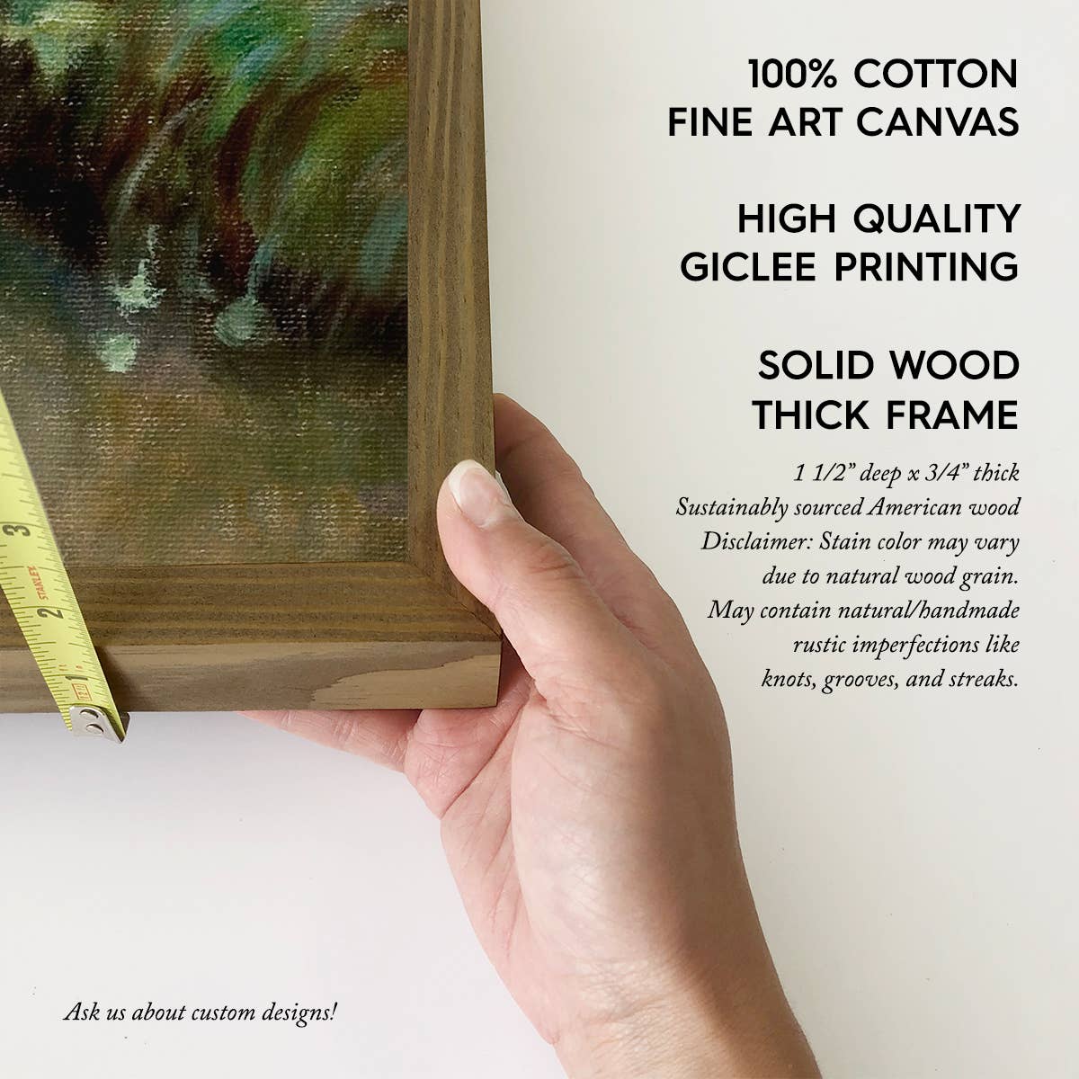 Blooming Stream - Nature Canvas Art - Wood Framed Wall Art
