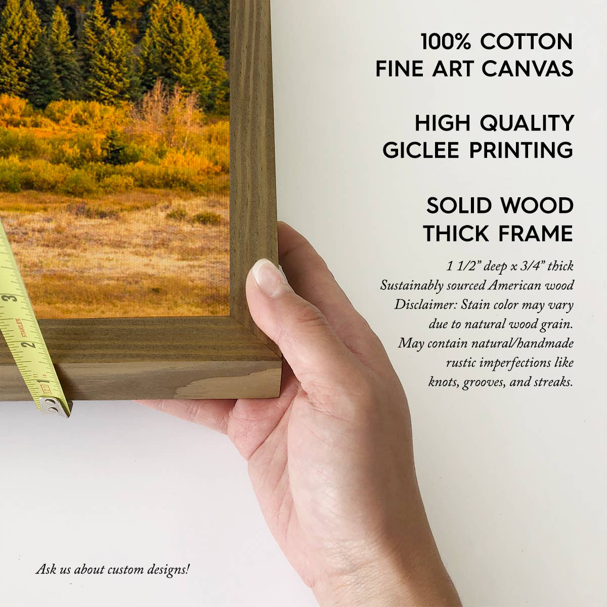 Grand Teton National Park View - Nature Canvas Art - Framed