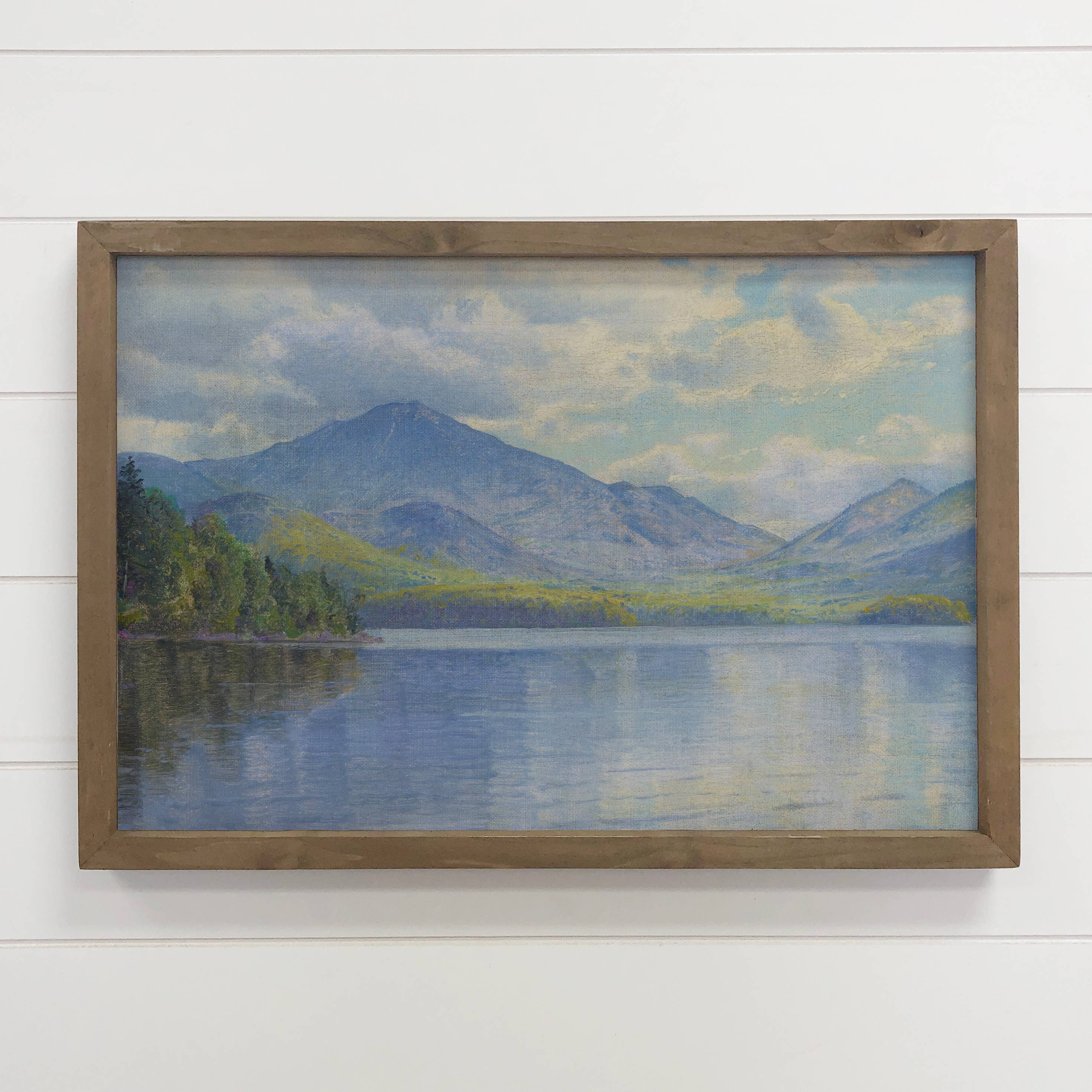 Lake Placid - Lake House Canvas Art - Wood Framed Art