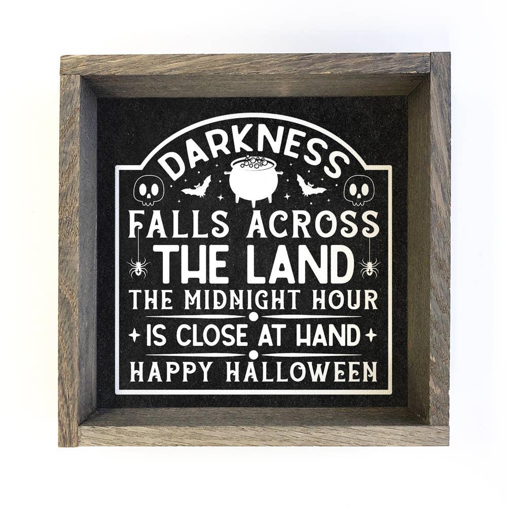 Darkness Falls Across Land Halloween - Halloween Canvas Art