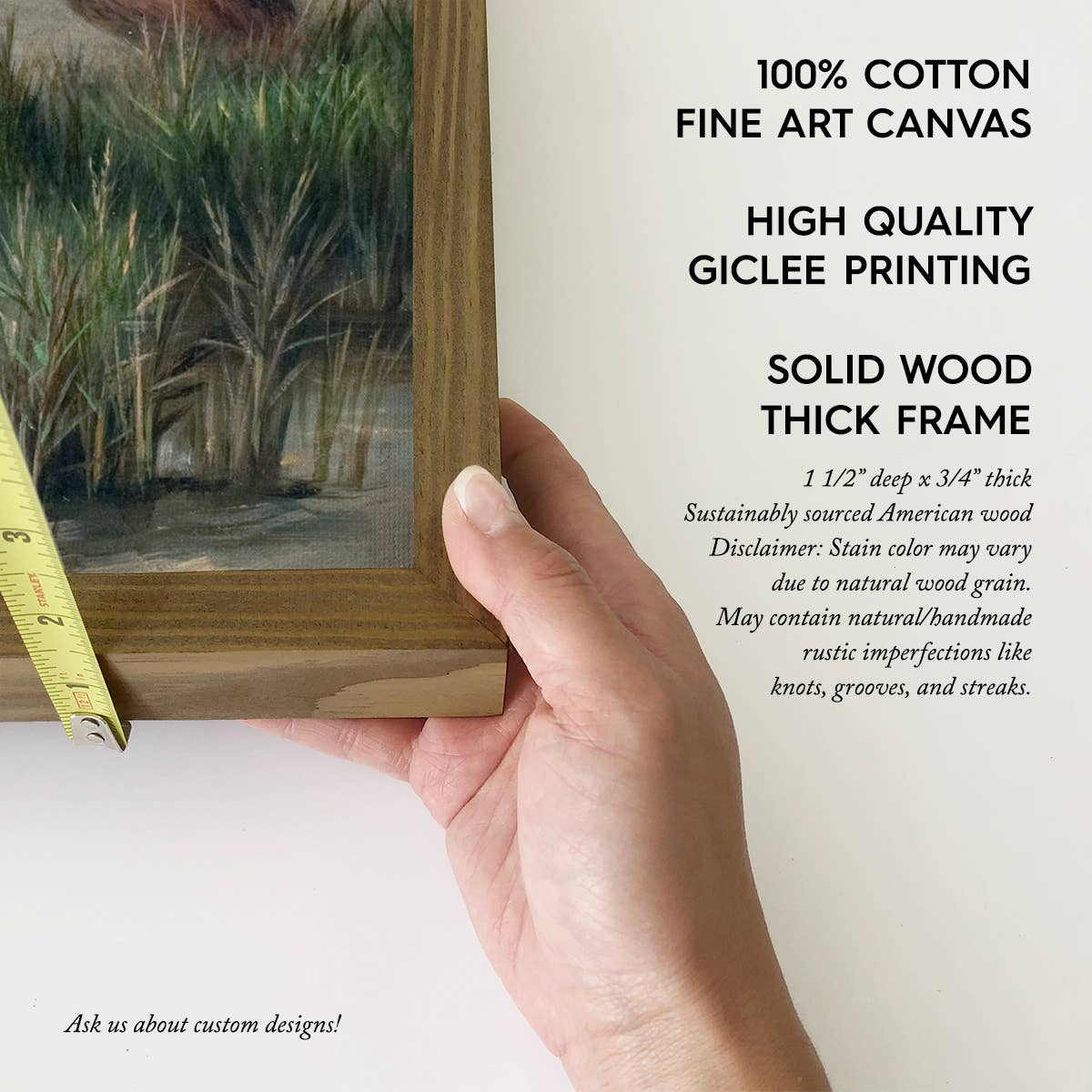 Ducks in Flight - Duck Canvas Wall Art - Wood Framed Decor