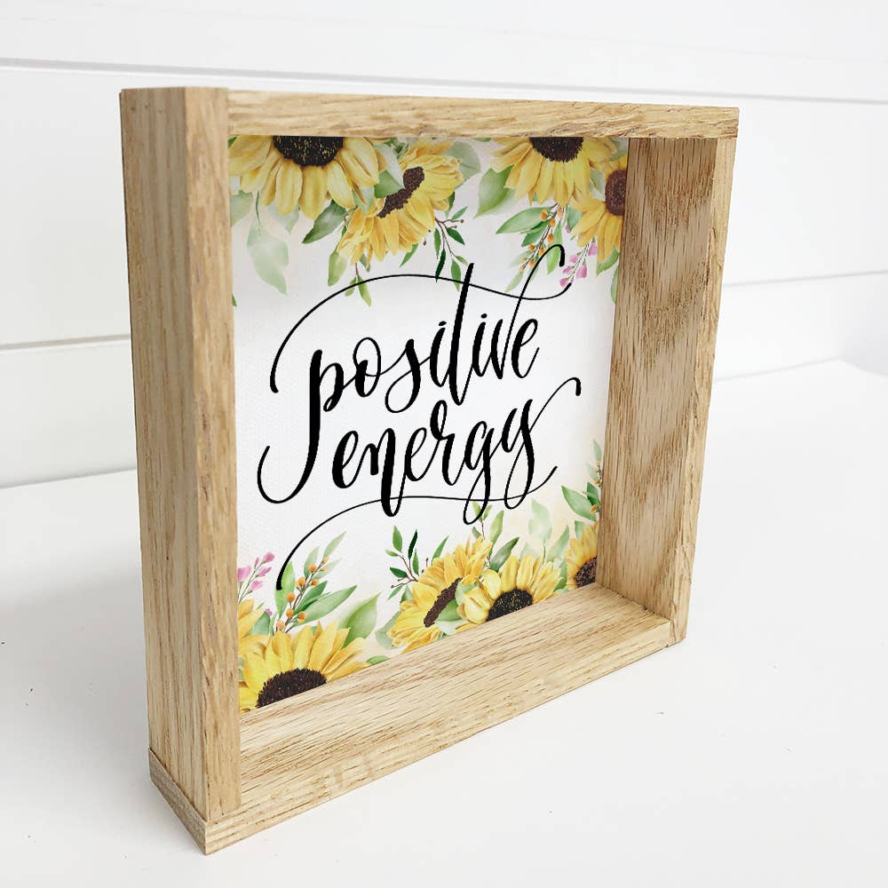 Get Well Card Sign- Positive Energy Sunflower Sign