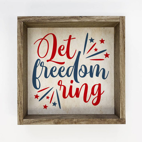 4th of July Décor- Let Freedom Ring- Vintage July 4th
