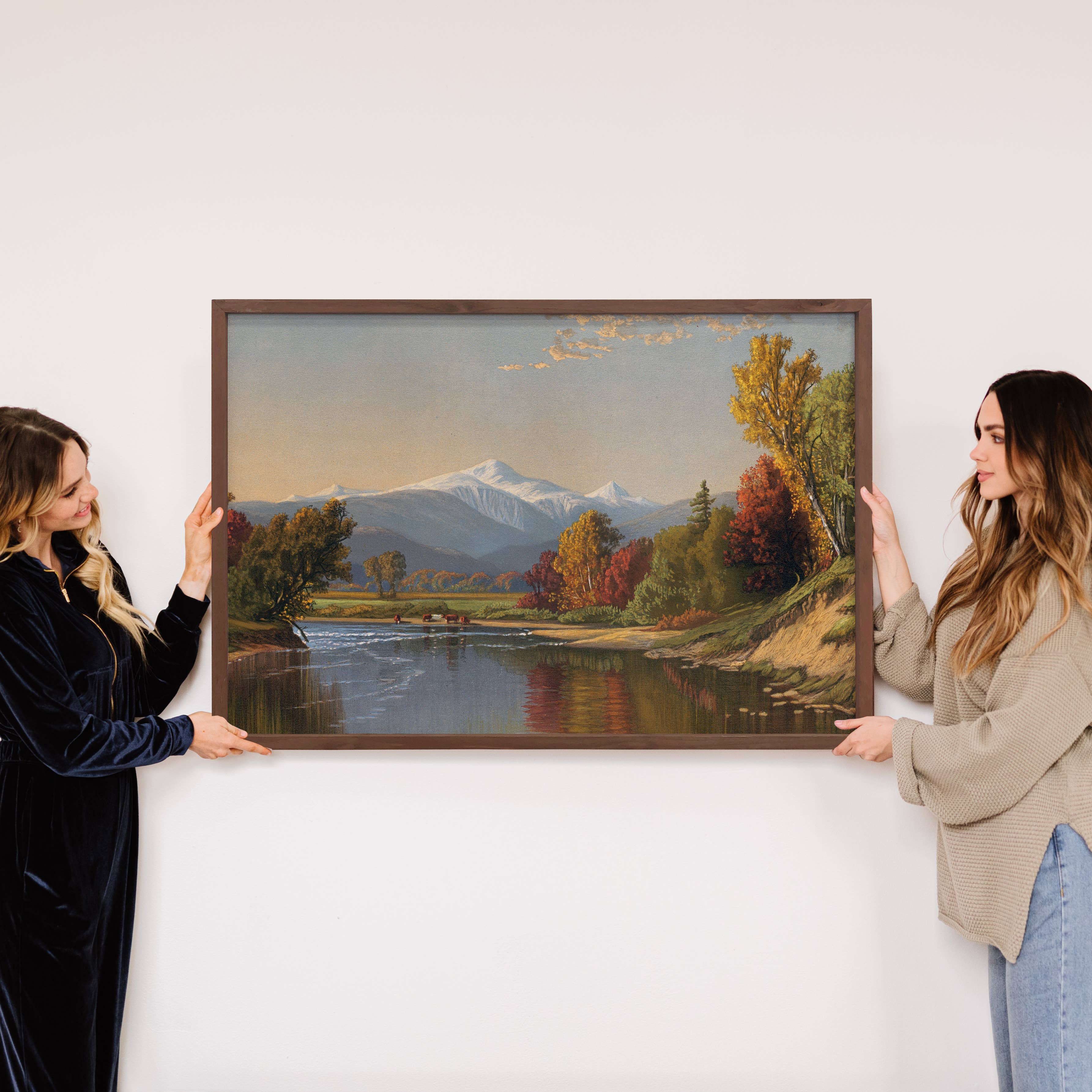 Fall at White Mountains - Mountain Canvas Art - Wood Framed