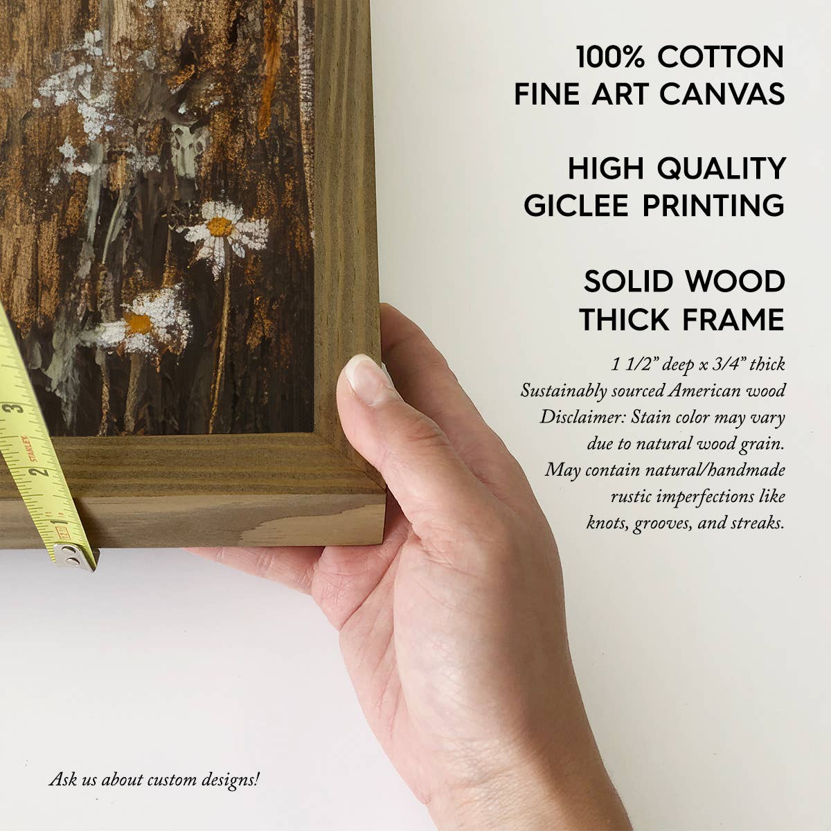 Lonely Ghost in a Field - Ghost Canvas Art - Wood Framed Art