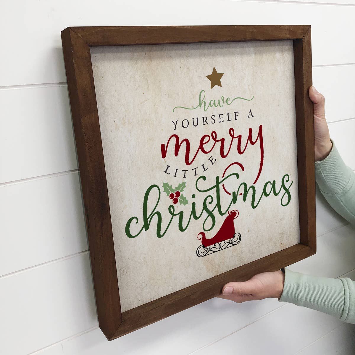 Have Yourself a Merry Little Christmas Small Canvas Sign