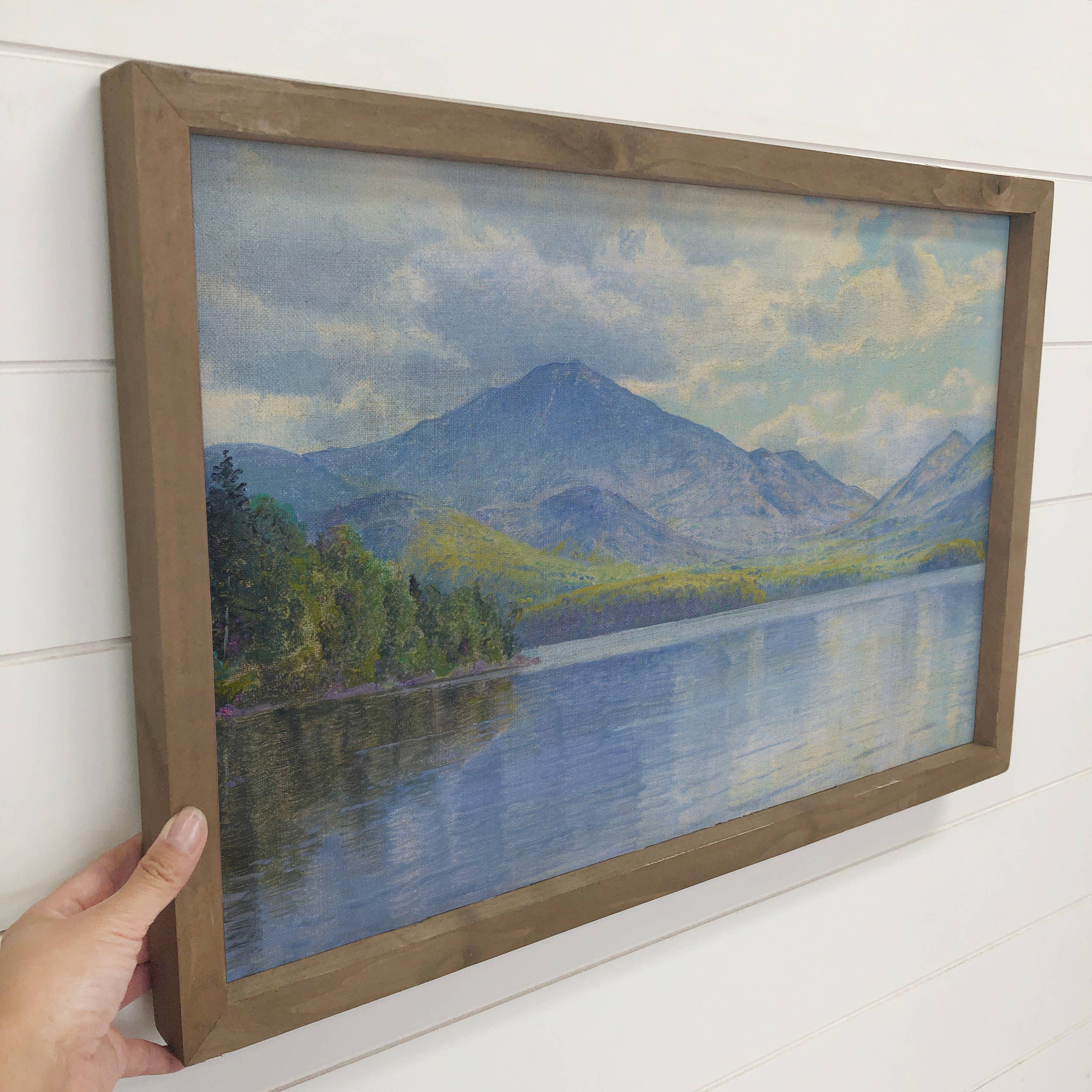 Lake Placid - Lake House Canvas Art - Wood Framed Art