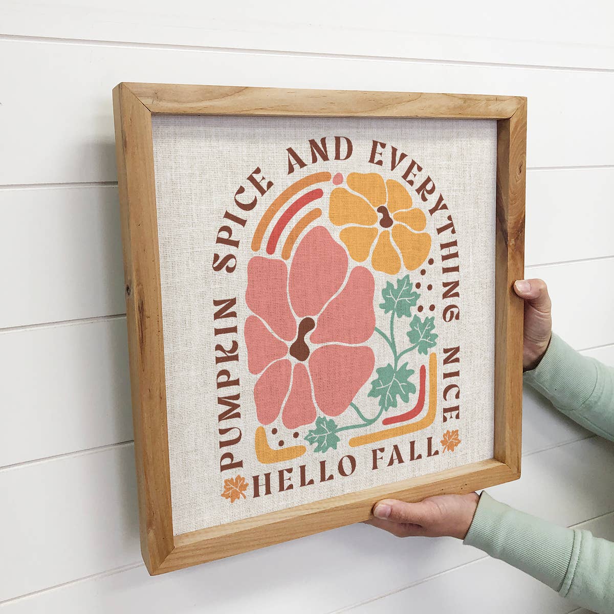 Pumpkin Spice Everything Nice Boho - Boho Autumn Canvas Art