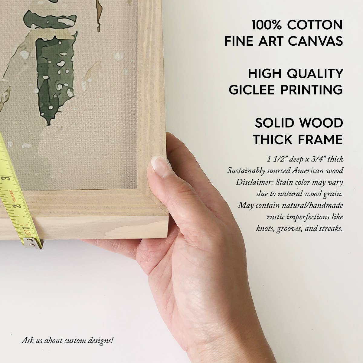 Santa Walking Through Town - Santa Canvas Art - Wood Framed