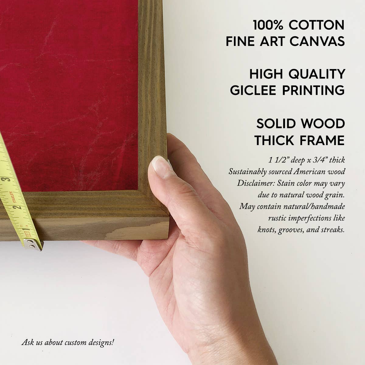 Texas Vintage Flag - State Flag Canvas Art - Wood Framed Art