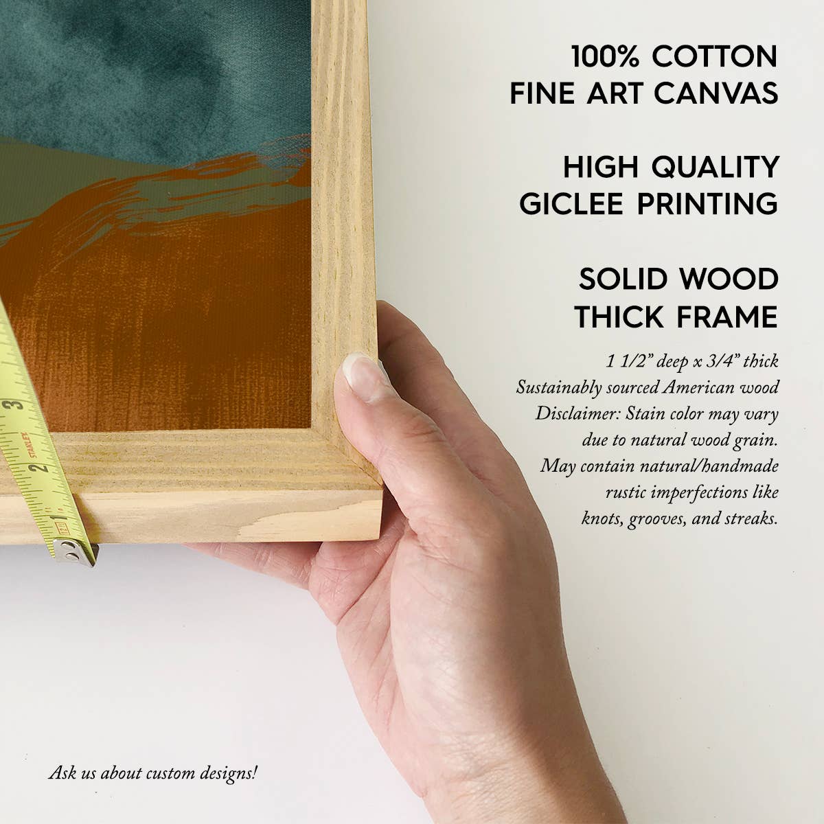 Rising Ridge Landscape - Nature Canvas Art - Wood Framed