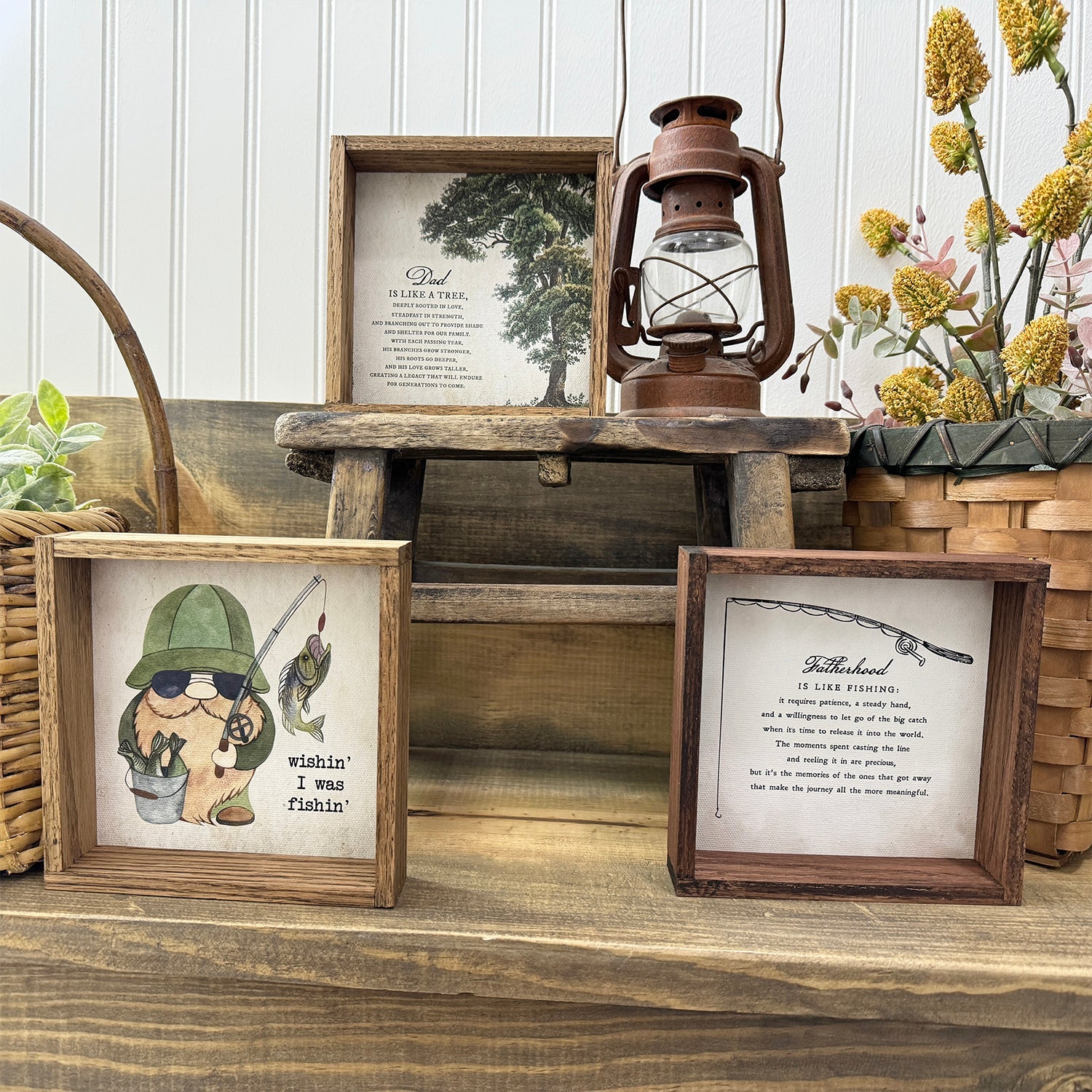 Father's Day Home Decor Wood Signs