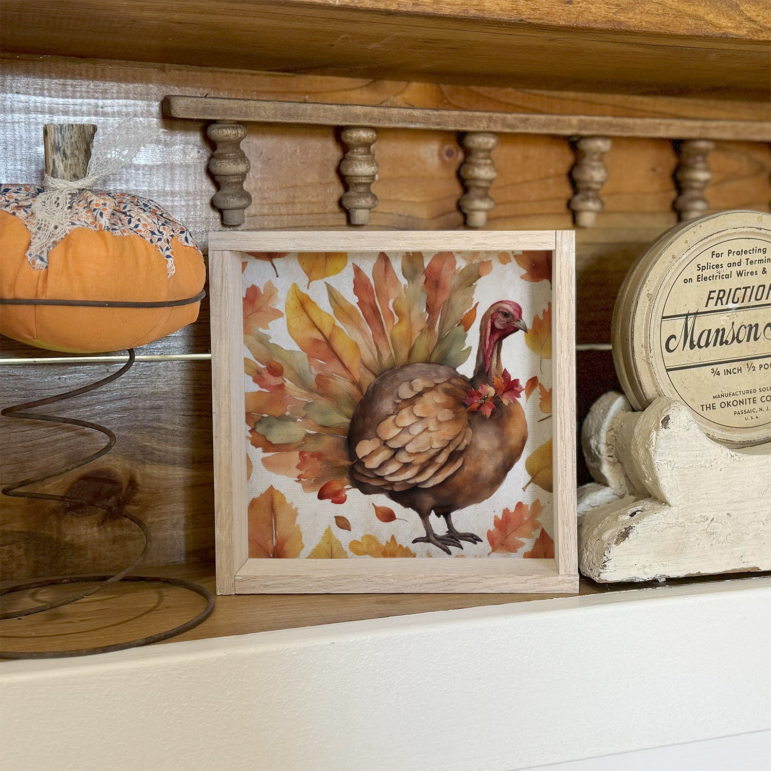 Thanksgiving Turkey Wood Signs Home Decor