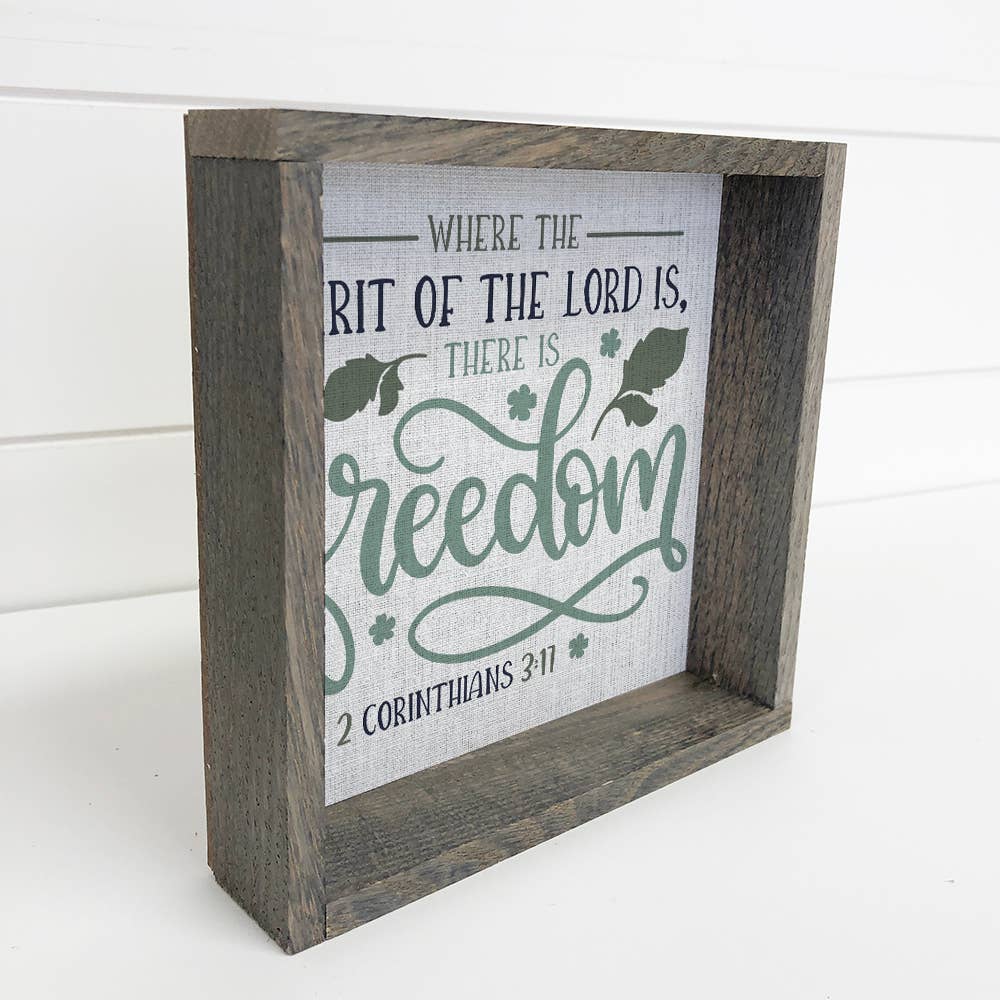 Where The Spirit of the Lord Freedom Wall Art - Scripture