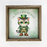 I'm Just a Wee Bit - St. Patrick's Day Canvas Art - Framed