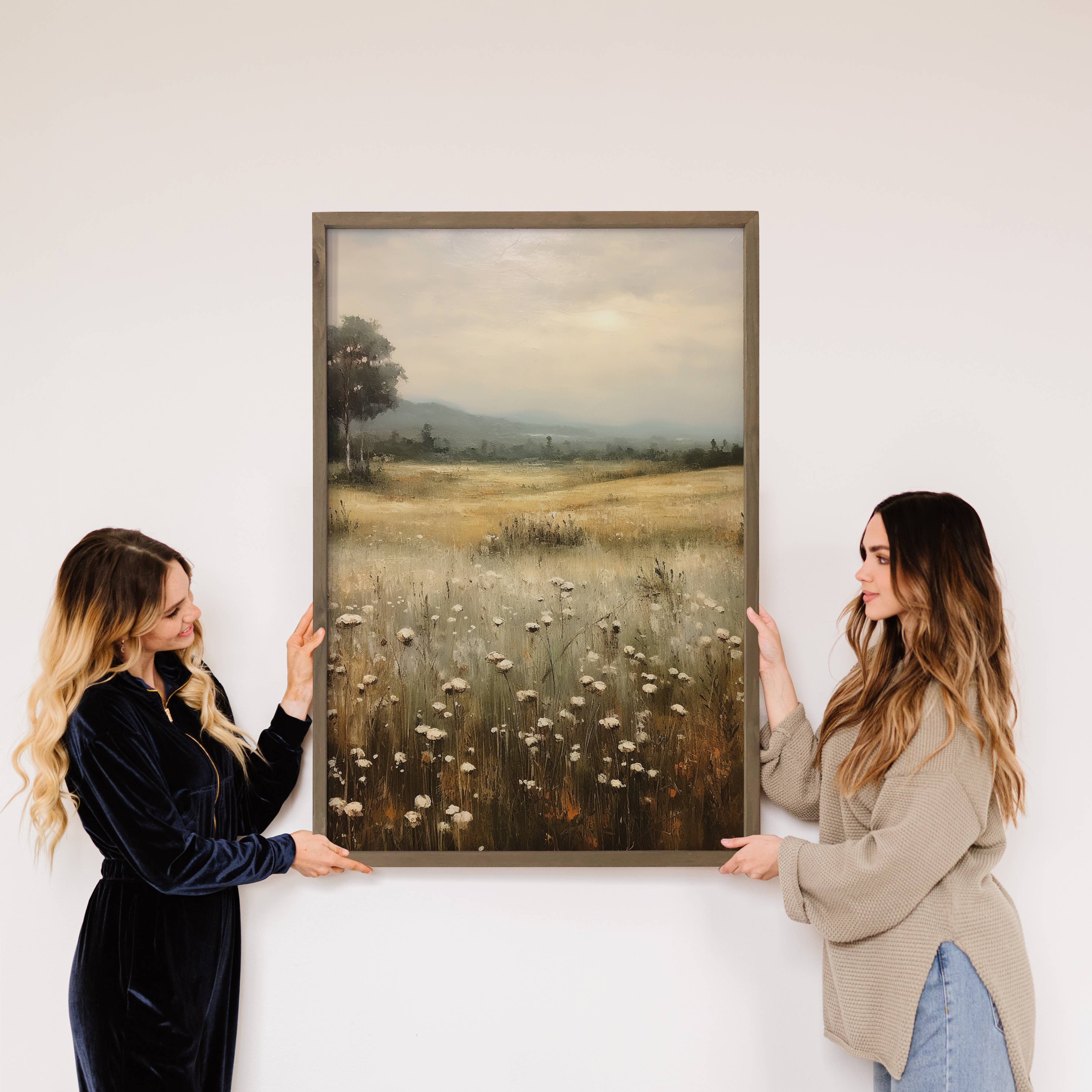 Wildflower Solace - Wildflower Canvas Art - Wood Framed Art