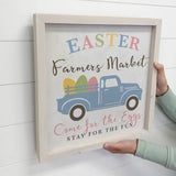 Holiday Truck- Easter Farmers Market Sign- Easter Eggs