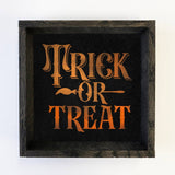 Trick or Treat - Halloween Sign - Cute Halloween Wall Art