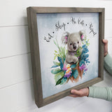 Koala Be Cute - Cute Baby Animal - Nursery Art with Frame