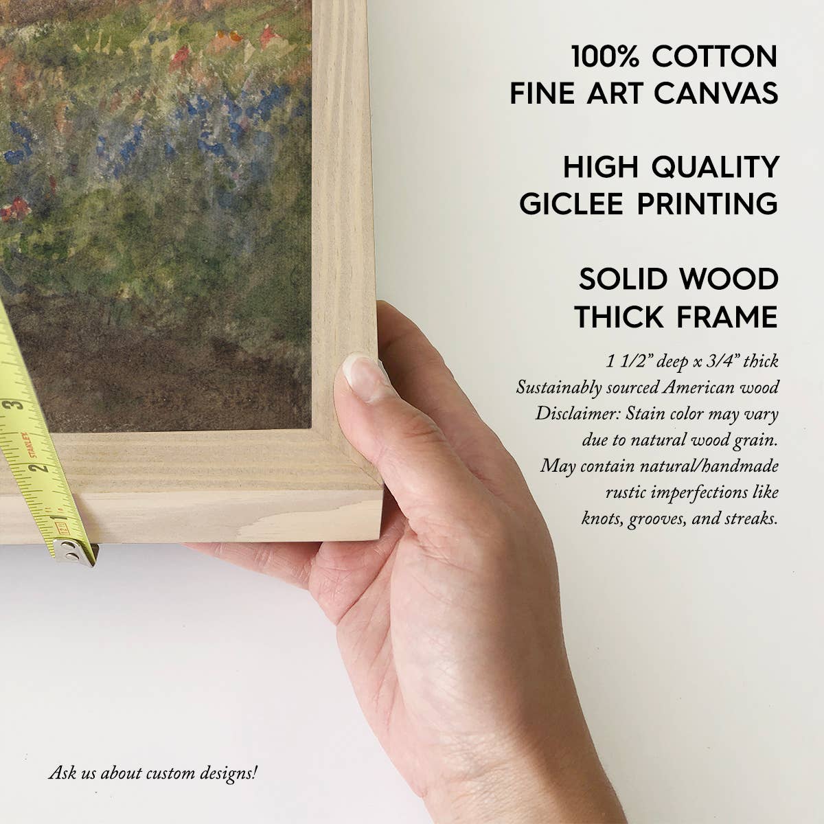 June Meadow - Meadow Landscape Canvas Art - Wood Framed Art