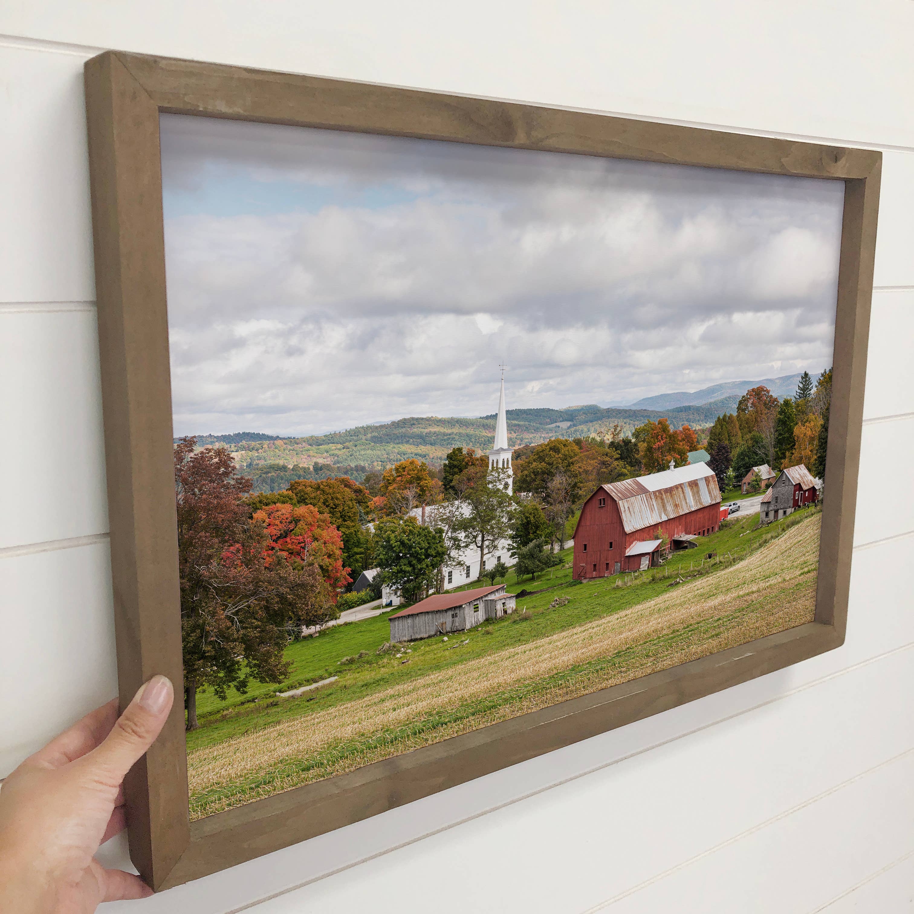 Peacham Vermont Wall Art - Vermont Landscape Canvas Art