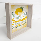 Spring Sign- Fresh Lemonade Spring Decor Sign