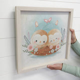 Baby Animal Collection- Sweet Baby Owls- Nursery Print