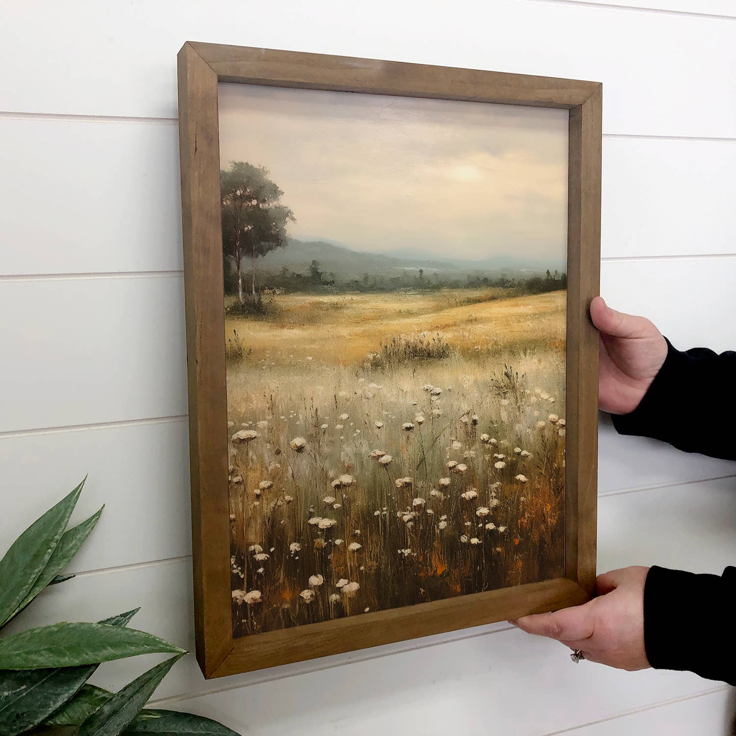 Wildflower Solace - Wildflower Canvas Art - Wood Framed Art