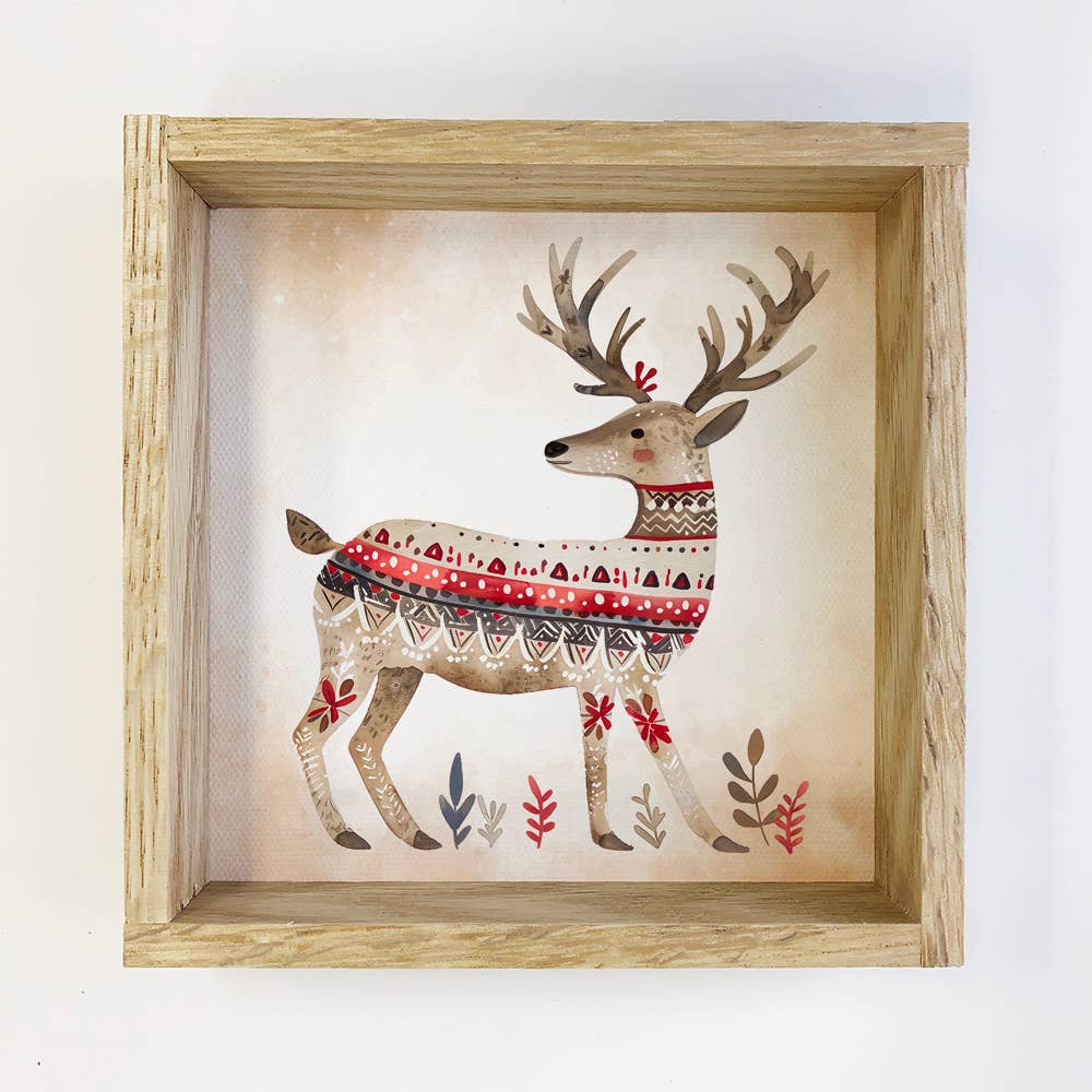 Set of 8 Scandi Christmas Winter Collection Wood Signs