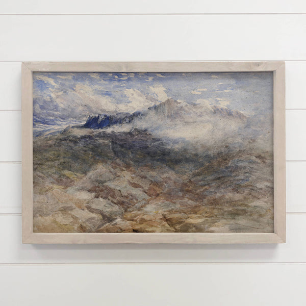 Mountain Dream - Mountain Landscape - Wood Framed Nature Art
